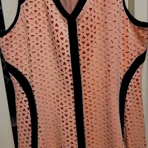 Formal Pink Dress 16W stretch